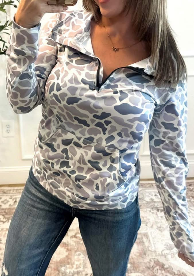 Camo Quarter Zip