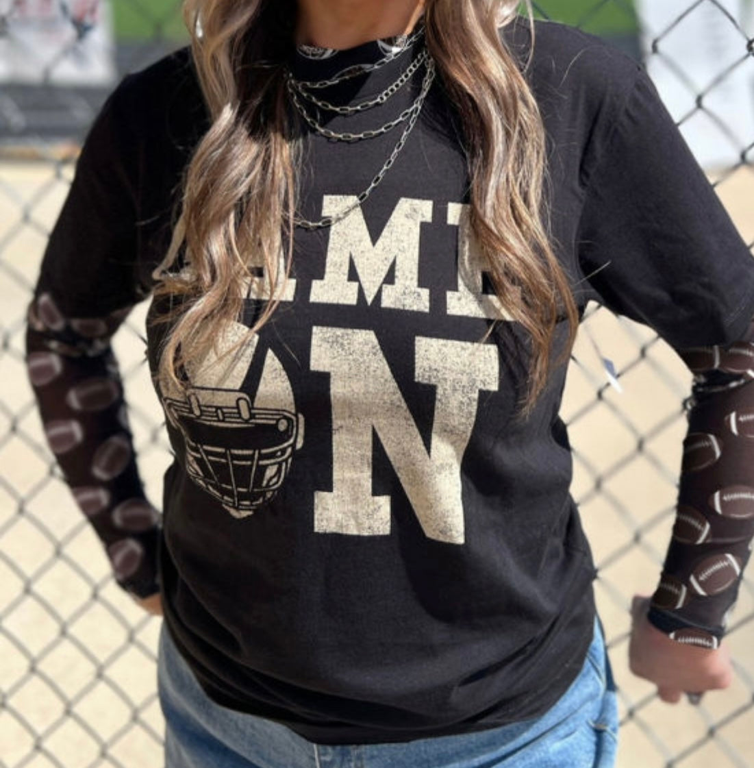 Football Mesh Top