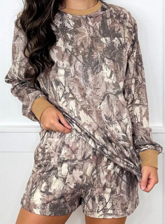 Brown Woodland Camo Set