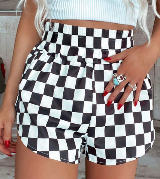 Black & White Shorts