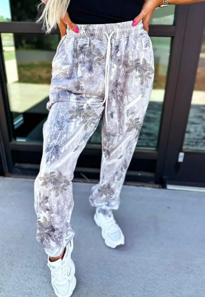 Gray Camo Sweatpants