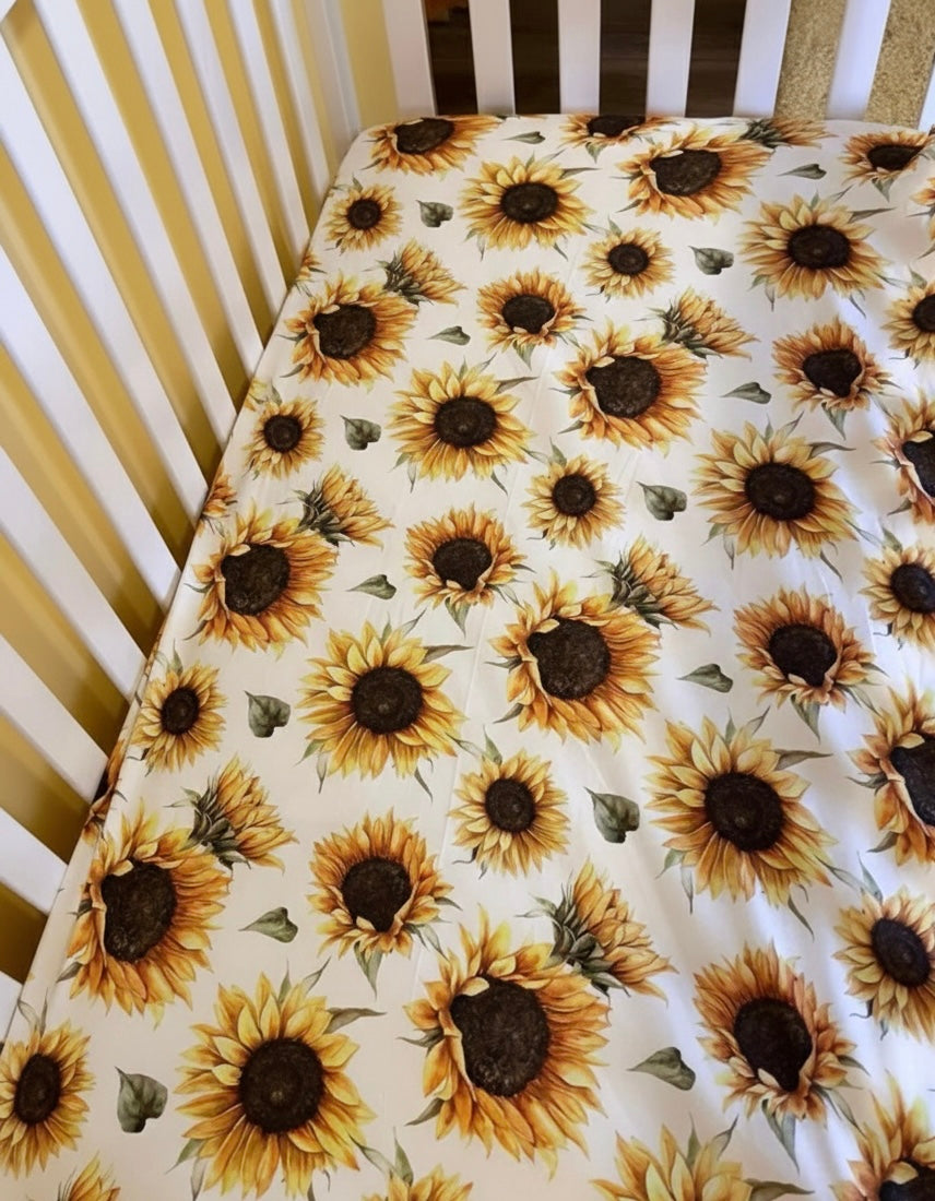 Sunflower Crib Sheets